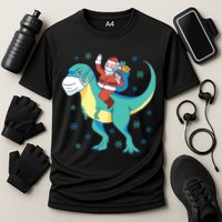 Santa Dinosaur Pandemic Cooling Performance Crew T-Shirt
