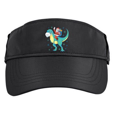 Santa Dinosaur Pandemic Adult Drive Performance Visor