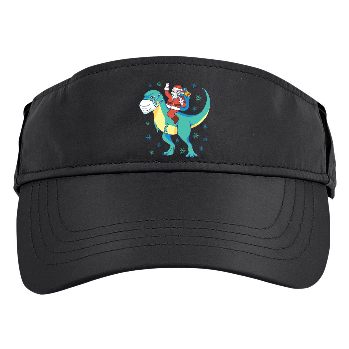 Santa Dinosaur Pandemic Adult Drive Performance Visor