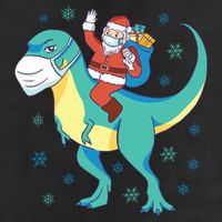 Santa Dinosaur Pandemic Adult Drive Performance Visor