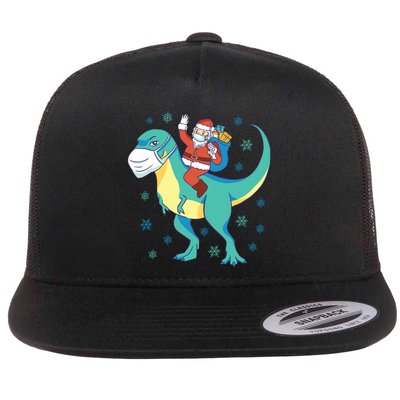 Santa Dinosaur Pandemic Flatbill Hat