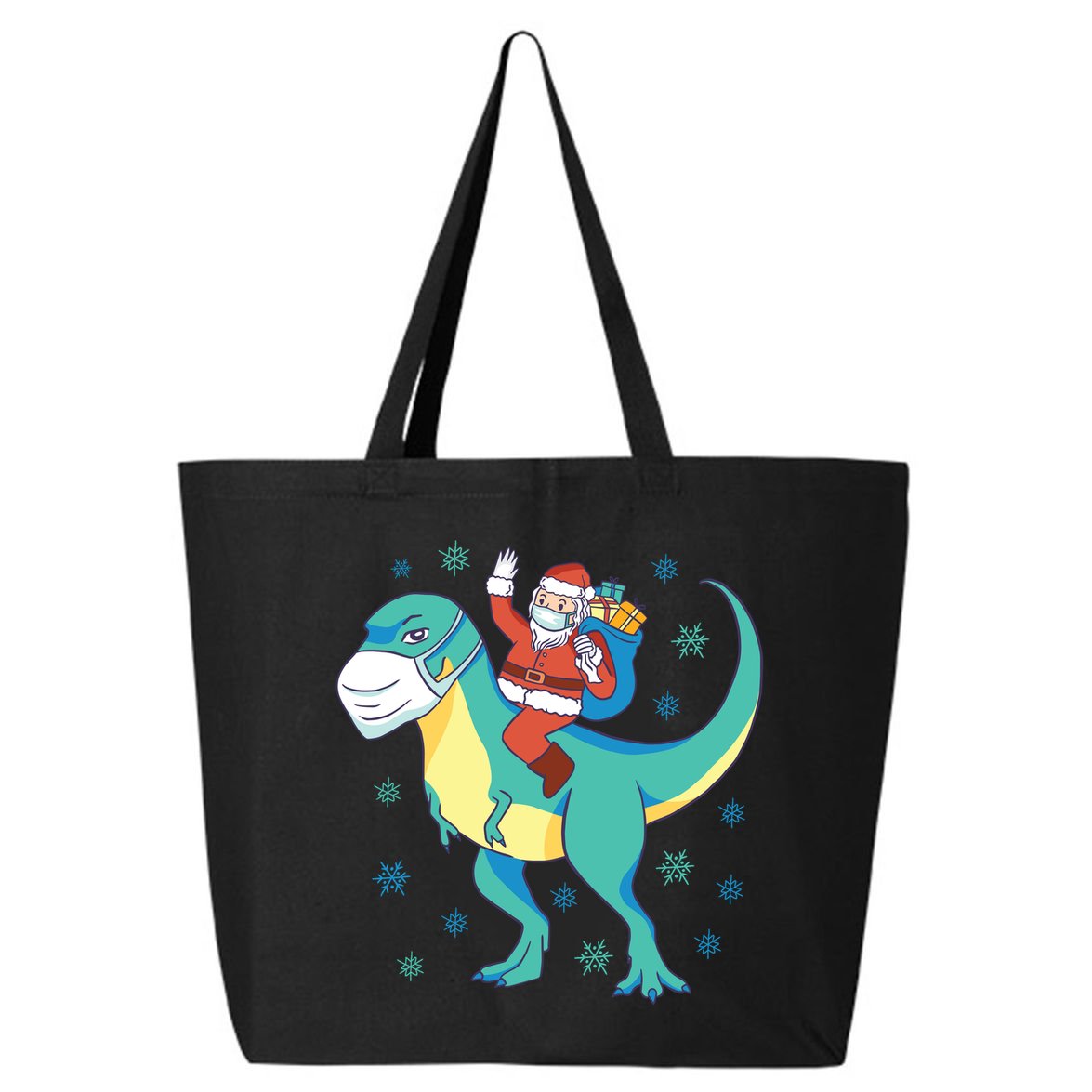 Santa Dinosaur Pandemic 25L Jumbo Tote