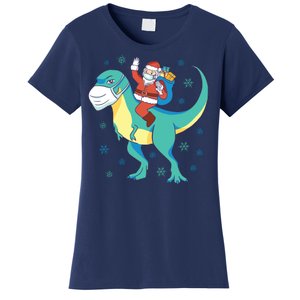 Santa Dinosaur Pandemic Women's T-Shirt