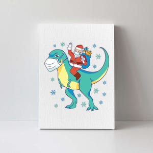 Santa Dinosaur Pandemic Canvas