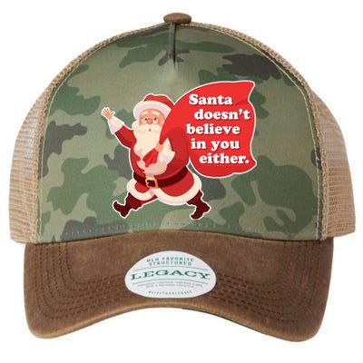 Santa Doesn't Believe In You Either Legacy Tie Dye Trucker Hat