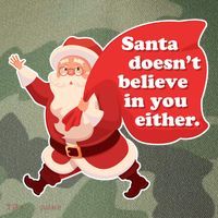 Santa Doesn't Believe In You Either Legacy Tie Dye Trucker Hat