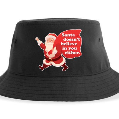 Santa Doesn't Believe In You Either Sustainable Bucket Hat