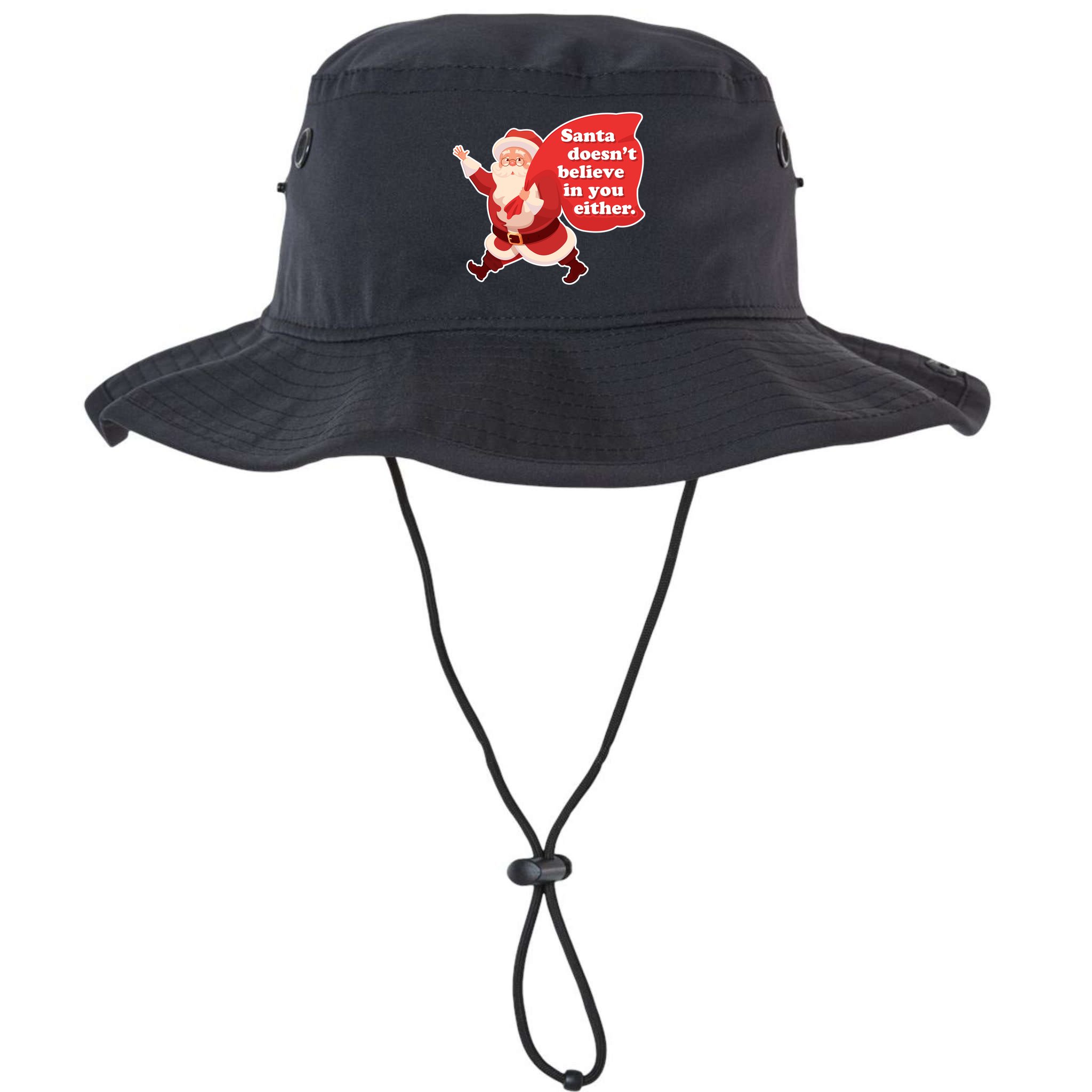 Santa Doesn't Believe In You Either Bucket Hat