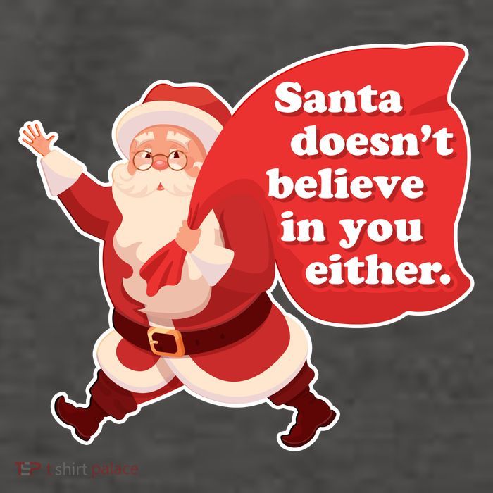 Santa Doesn't Believe In You Either Vector Backpack