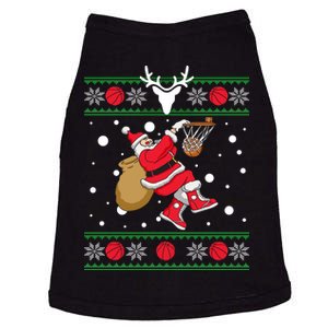 Santa Dunking Basketball Ugly Christmas Doggie Tank