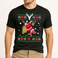Santa Dunking Basketball Ugly Christmas Cooling Performance Crew T-Shirt