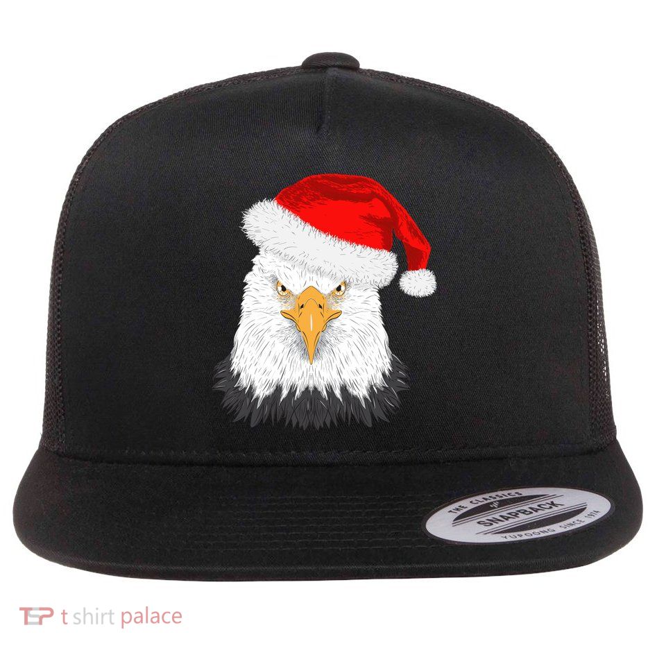 Santa Eagle Flat Bill Trucker Hat