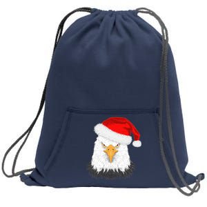 Santa Eagle Sweatshirt Cinch Pack Bag