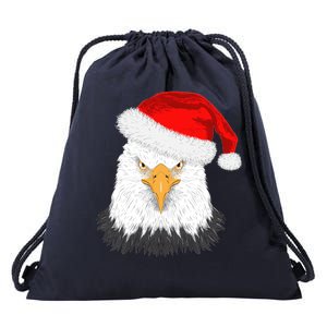 Santa Eagle Drawstring Bag