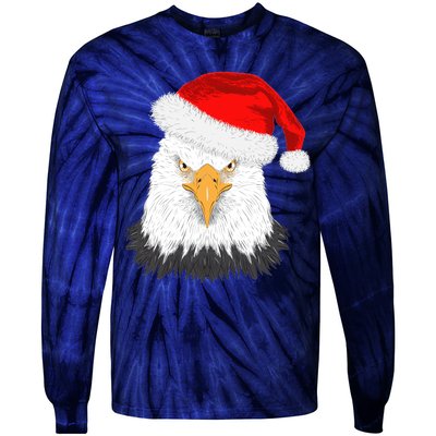 Santa Eagle Tie-Dye Long Sleeve Shirt