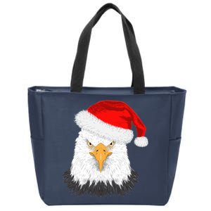 Santa Eagle Zip Tote Bag