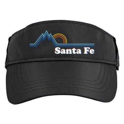 Santa Fe New Mexico Retro Logo Adult Drive Performance Visor
