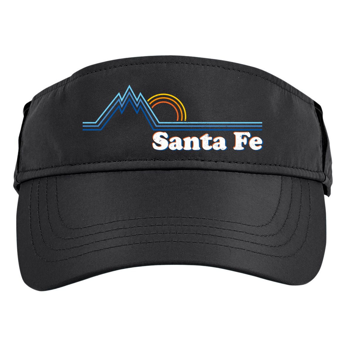 Santa Fe New Mexico Retro Logo Adult Drive Performance Visor