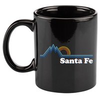 Santa Fe New Mexico Retro Logo 11oz C Handle Ceramic Mug