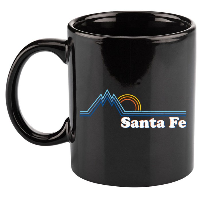 Santa Fe New Mexico Retro Logo 11oz C Handle Ceramic Mug