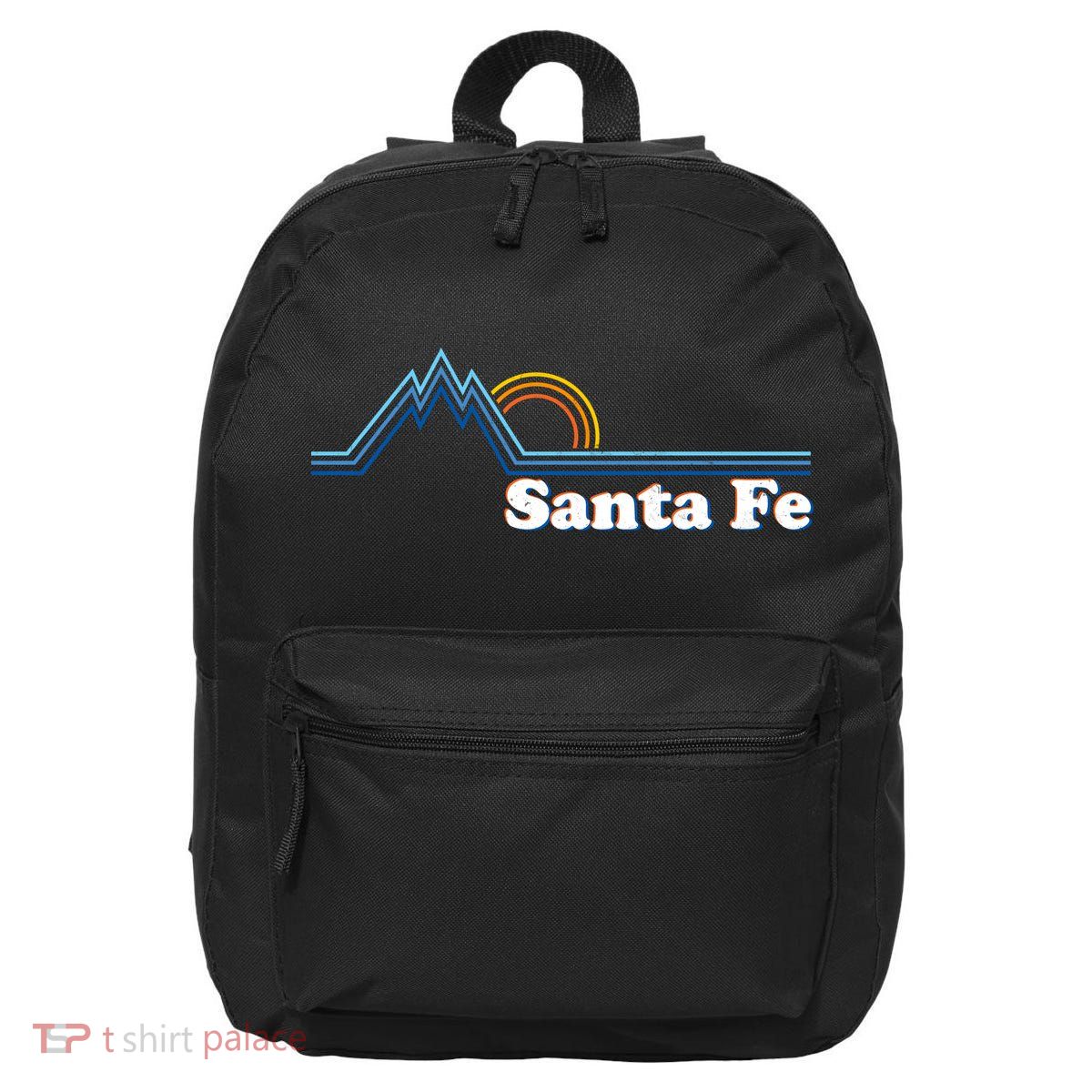 Santa Fe New Mexico Retro Logo 16 in Basic Backpack