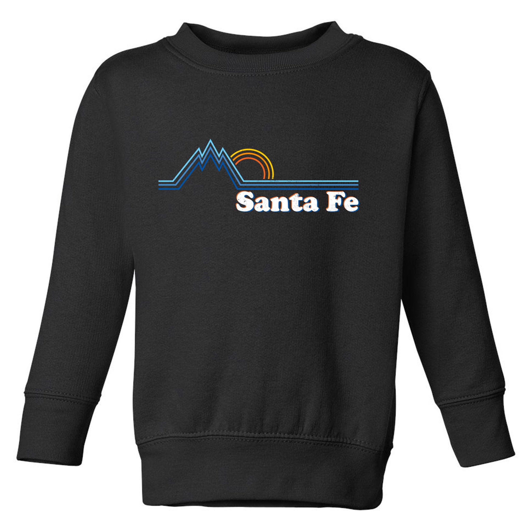 Santa Fe New Mexico Retro Logo Toddler Sweatshirt