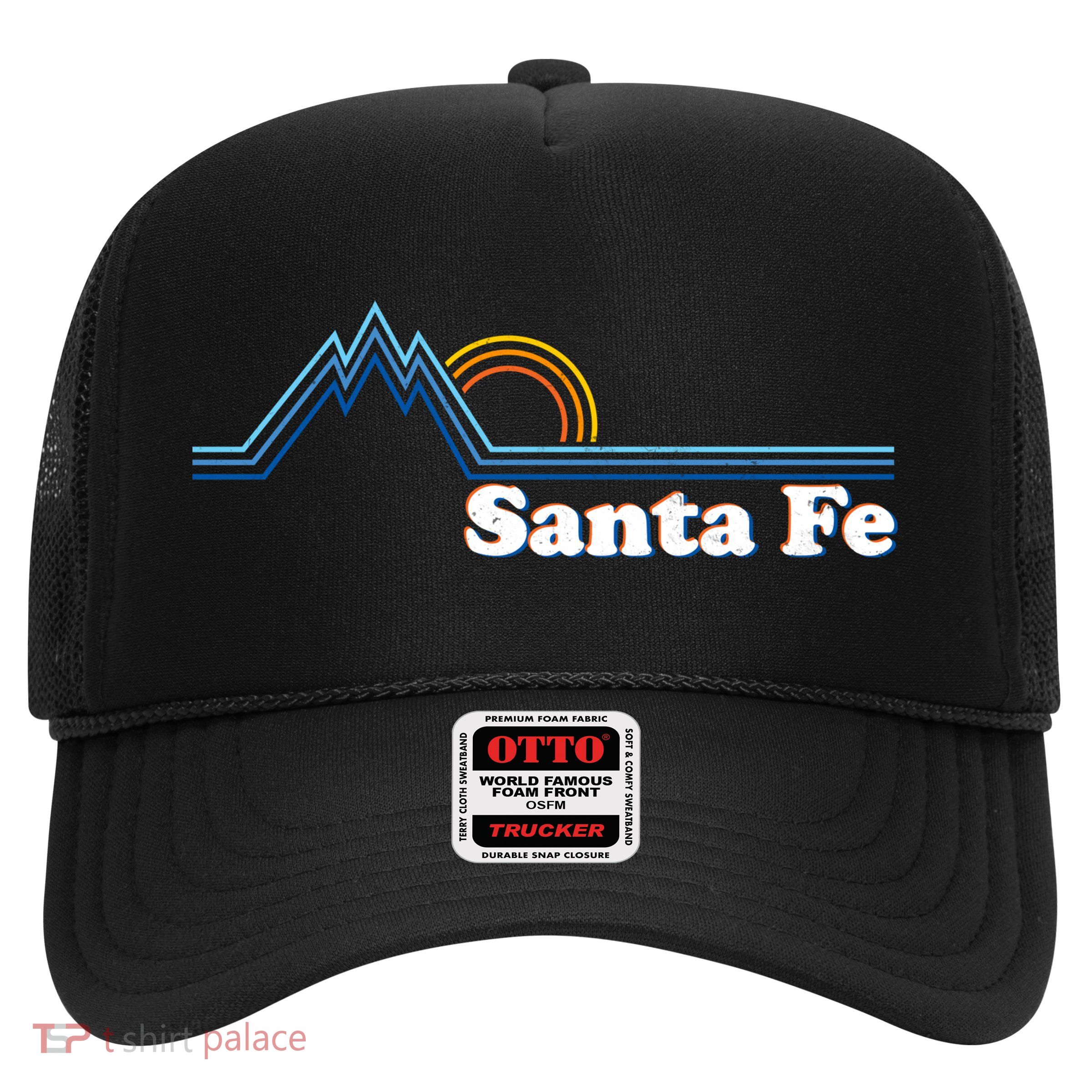 Santa Fe New Mexico Retro Logo Trucker Hat