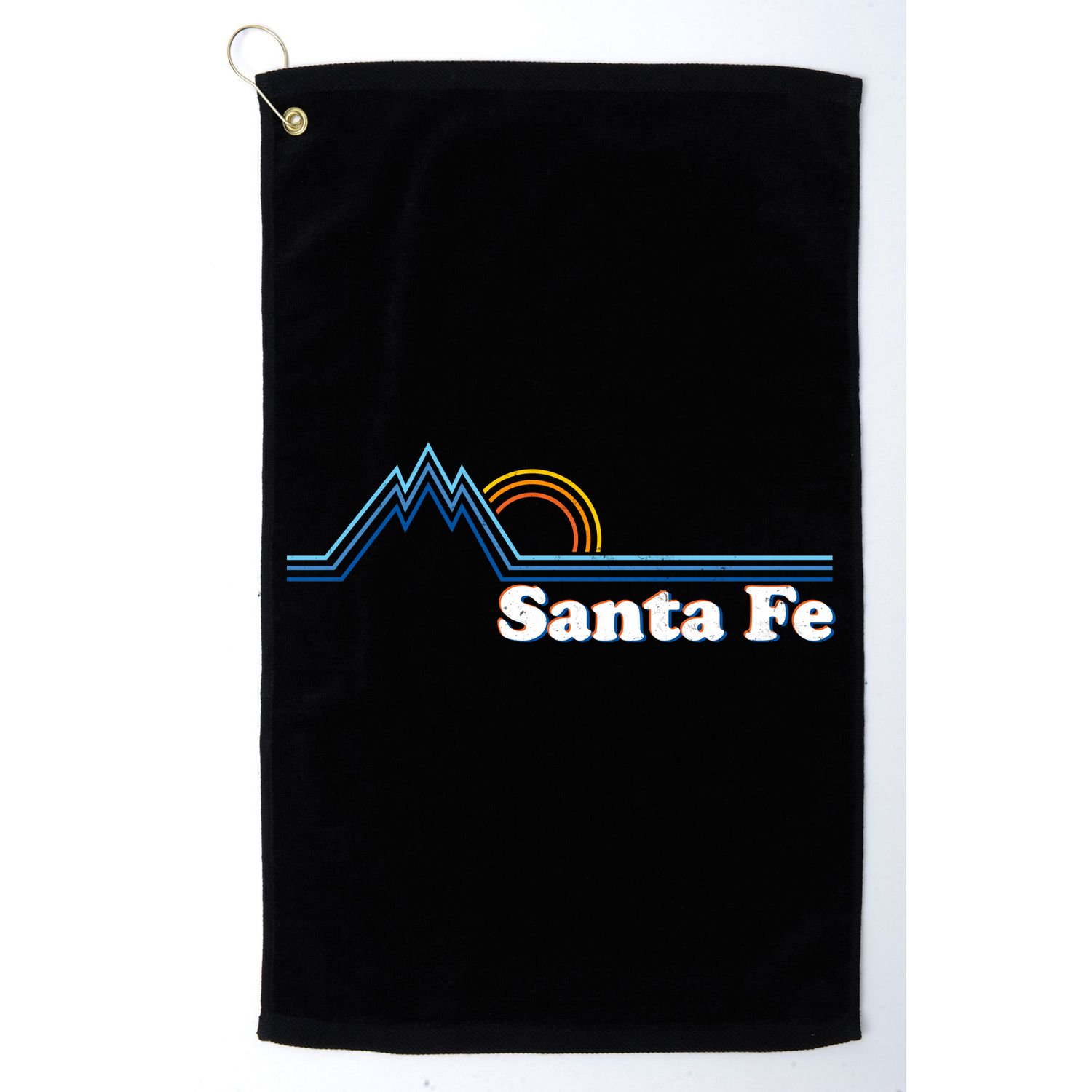 Santa Fe New Mexico Retro Logo Golf Towel