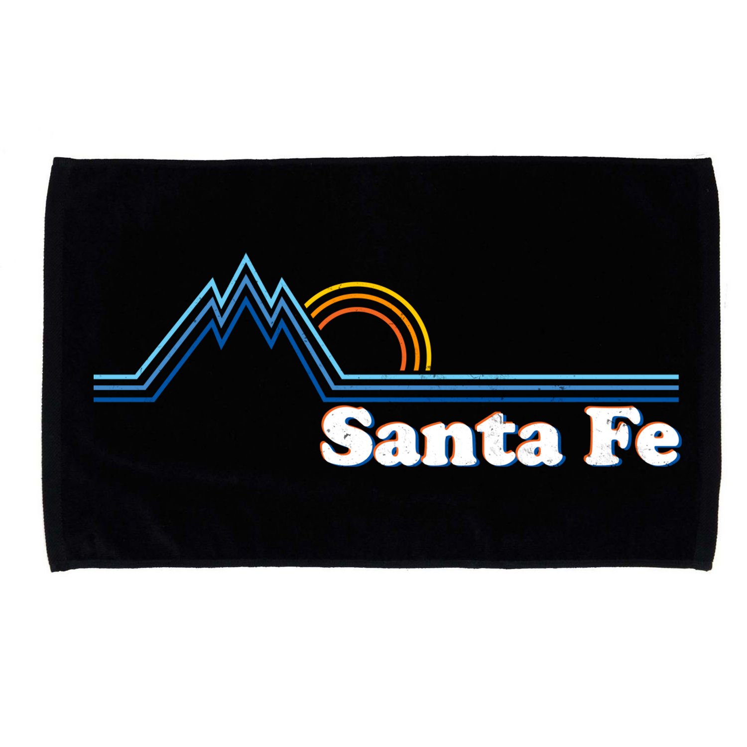 Santa Fe New Mexico Retro Logo Microfiber Hand Towel