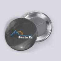 Santa Fe New Mexico Retro Logo Button