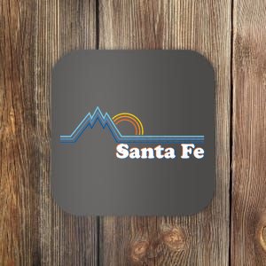 Santa Fe New Mexico Retro Logo Coaster