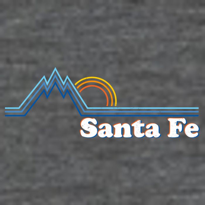 Santa Fe New Mexico Retro Logo Flatbill Hat