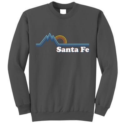 Santa Fe New Mexico Retro Logo Tall Sweatshirt