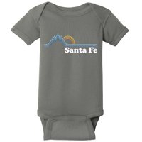 Santa Fe New Mexico Retro Logo Baby Bodysuit