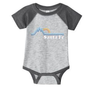 Santa Fe New Mexico Retro Logo Infant Baby Jersey Bodysuit