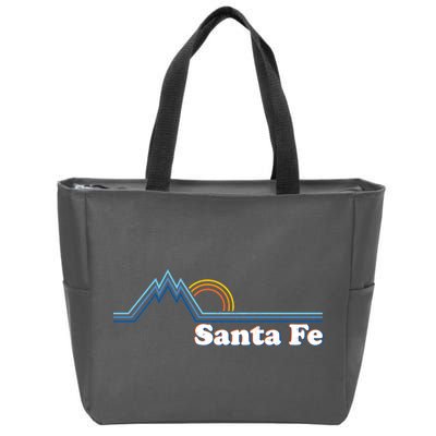 Santa Fe New Mexico Retro Logo Zip Tote Bag