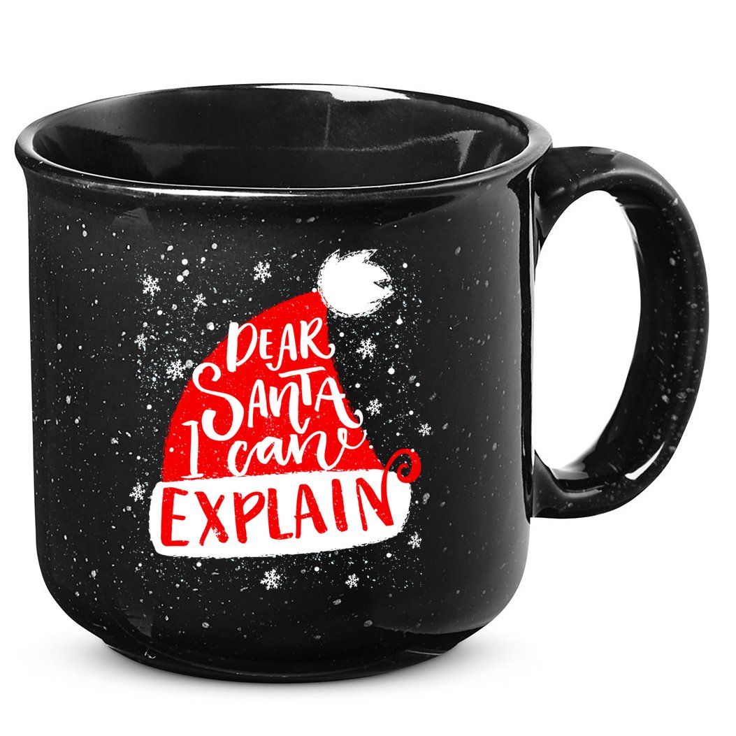 Santa Hat Dear Santa I Can Explain Christmas 15oz Campfire Ceramic Mug