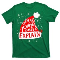 Santa Hat Dear Santa I Can Explain Christmas T-Shirt