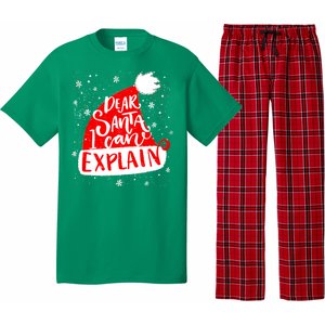 Santa Hat Dear Santa I Can Explain Christmas Pajama Set