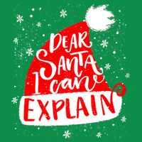 Santa Hat Dear Santa I Can Explain Christmas Baby Bodysuit