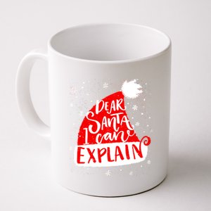 Santa Hat Dear Santa I Can Explain Christmas Coffee Mug