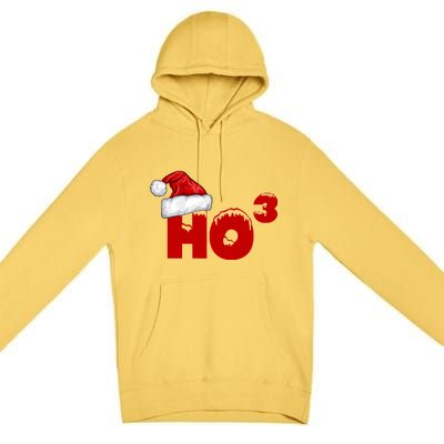 Santa HO HO3 Christmas Funny Premium Pullover Hoodie