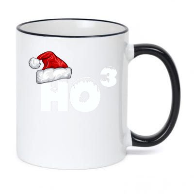 Santa HO HO3 Christmas Funny 11oz Black Color Changing Mug