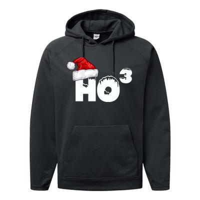 Santa HO HO3 Christmas Funny Performance Fleece Hoodie