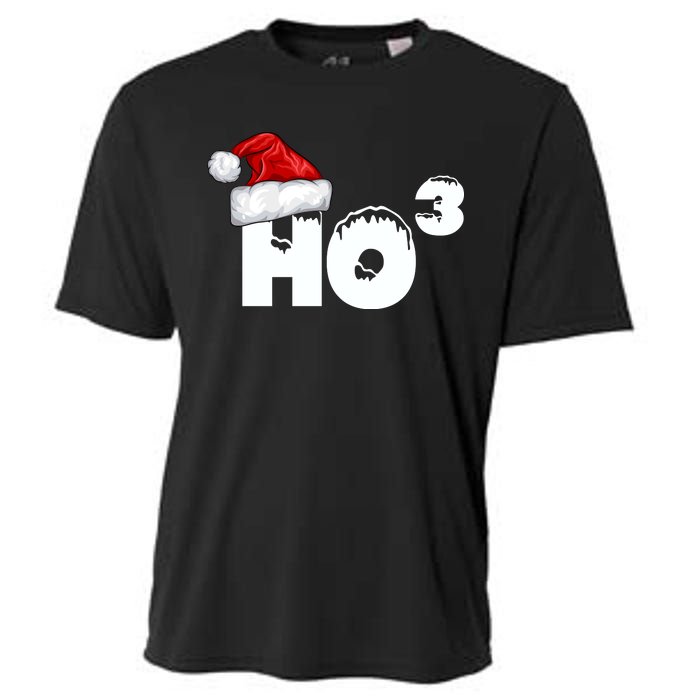 Santa HO HO3 Christmas Funny Cooling Performance Crew T-Shirt