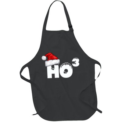 Santa HO HO3 Christmas Funny Full-Length Apron With Pockets