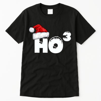 Santa HO HO3 Christmas Funny Tall T-Shirt