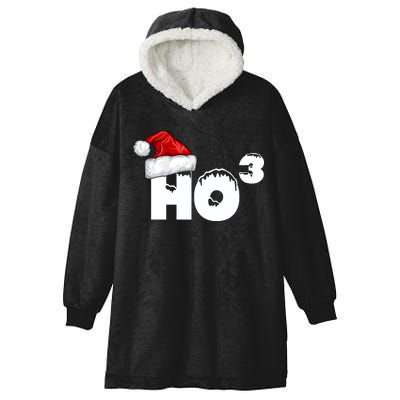 Santa HO HO3 Christmas Funny Hooded Wearable Blanket