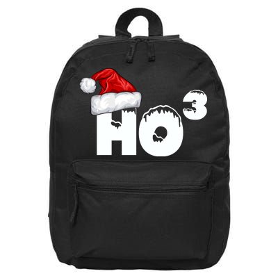 Santa HO HO3 Christmas Funny 16 in Basic Backpack