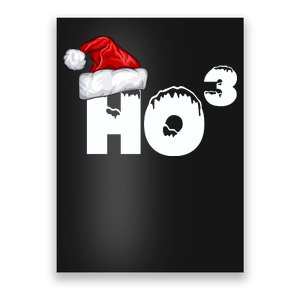 Santa HO HO3 Christmas Funny Poster